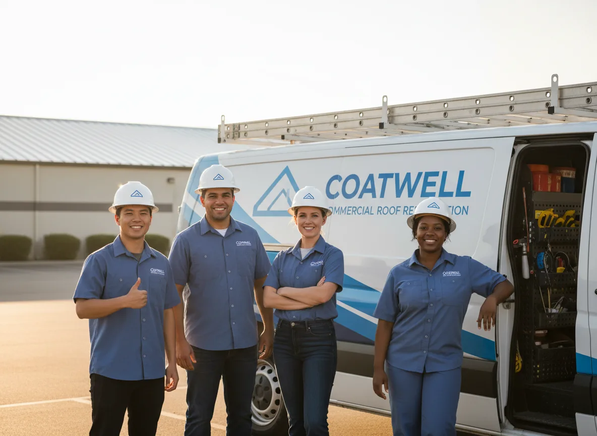 Commercial roof coating company in Plains, TX
