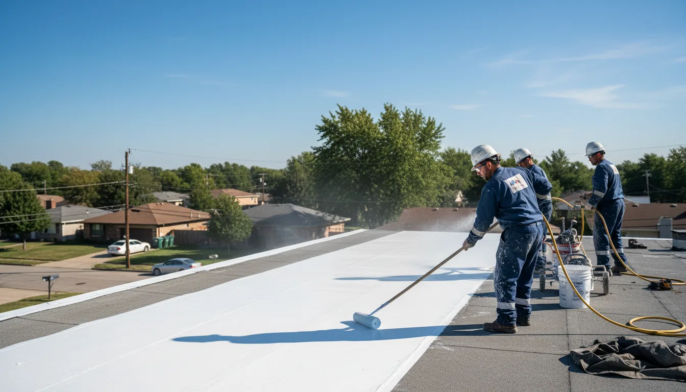 Commercial roof coating in Plains, TX near me
